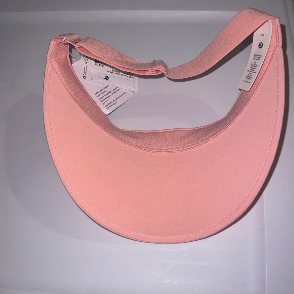 * Lululemon Fast Paced Wide Band Running Visor Dew Pink - Picture 4 of 4